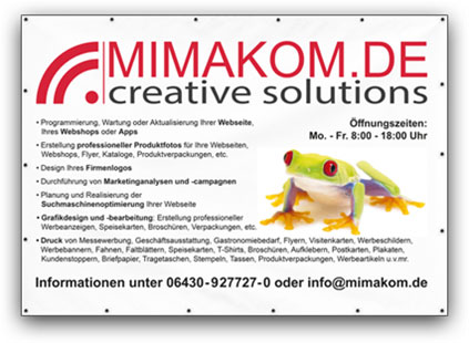 Werbebanner Druckerei Bannerdruck